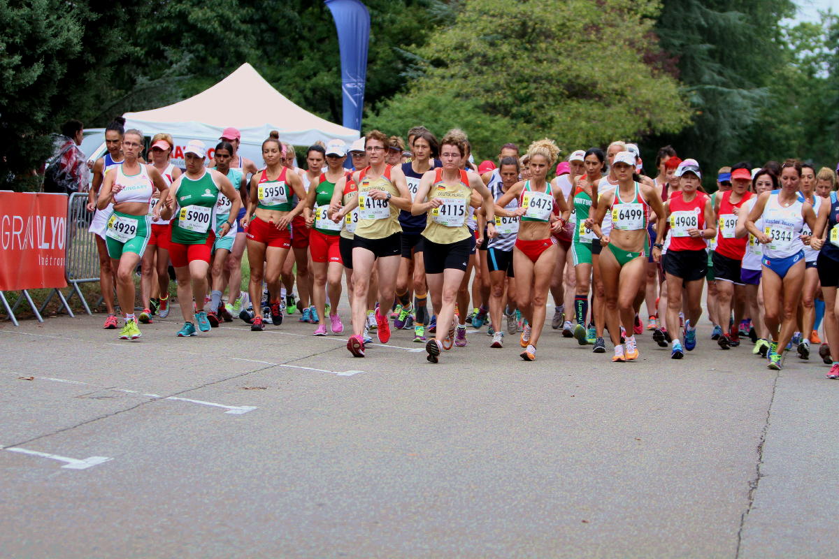 Start 10 km Straßengehen