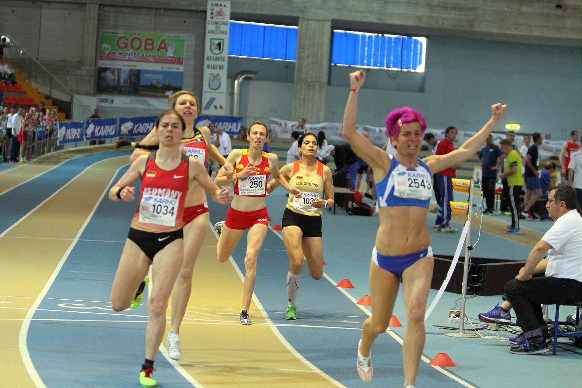 1500 m Einlauf