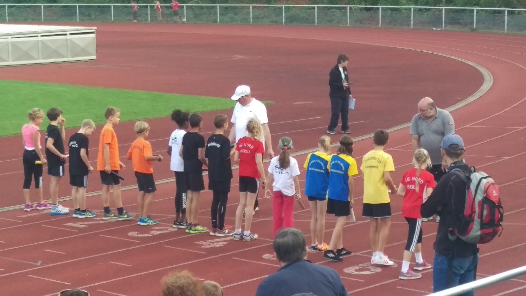 Aufstellung 6x800m