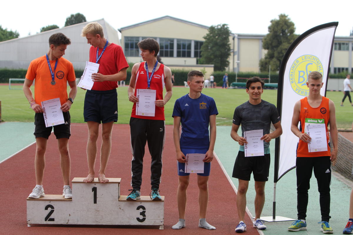 Siegerehrung 800 m U20