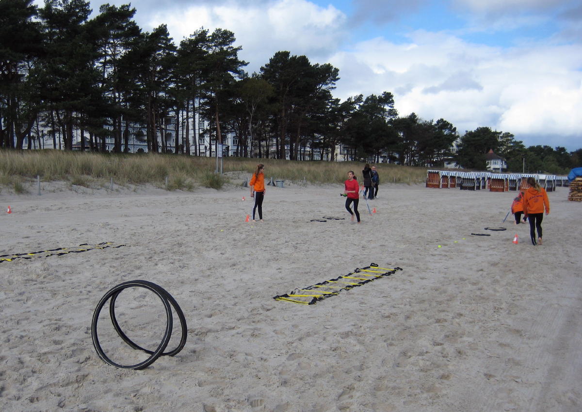 Training am Strand